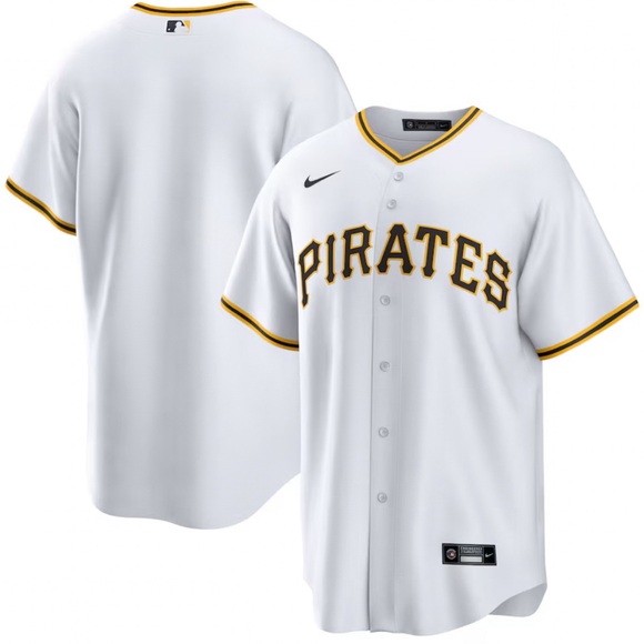 Nike Authentic Pittsburgh Pirates MLB Baseball White Jersey Men's